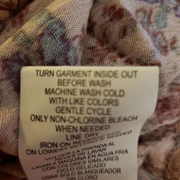 Jolt Floral Crop Top Sz M - Picture 6 of 7